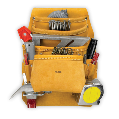Kuny 10 Pocket Carpenter's Nail Tool Bag-I933 - Main Image